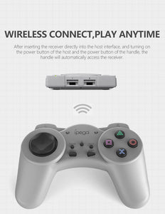 Ipega PG-9122 Wireless Controller Gamepad for PS Mini Console Portable Gaming Joystick with Dual Vibration Turbo and Trigger