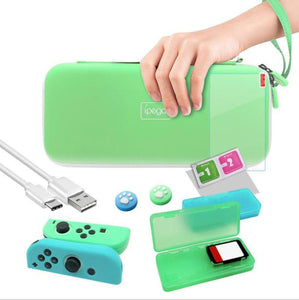 iPEGA 12 in 1 Set Animal Crossing Storage Bag Silicone Case Card Box Tempered Film Set  Type C  Cable For Switch Accessories