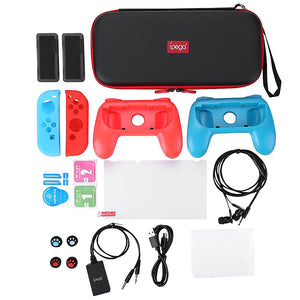IPEGA PG-9182 18 in 1 Set For N-Switch Carrying Storage Bag Grip Earphone Game Card Case For Nintendo Switch Joy-con Console