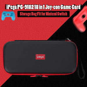 IPEGA PG-9182 18 in 1 Set For N-Switch Carrying Storage Bag Grip Earphone Game Card Case For Nintendo Switch Joy-con Console