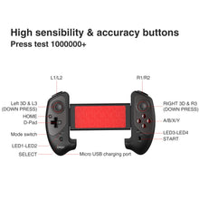 Load image into Gallery viewer, PG-9083A/B PG-9083S Bluetooth Gamepad Wireless Telescopic Game Controller Practical Stretch Joystick Pad for ps3 iOS/Android/WIN