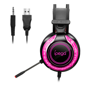 3.5mm Wired Gaming Headset LED Headphones Over-Ear with Mic for Xbox Series S/X