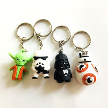 Load image into Gallery viewer, Disney Star Wars Anime Figure Darth Vader Imperial Stormtrooper Yoda BB-8 Keychain Pendant